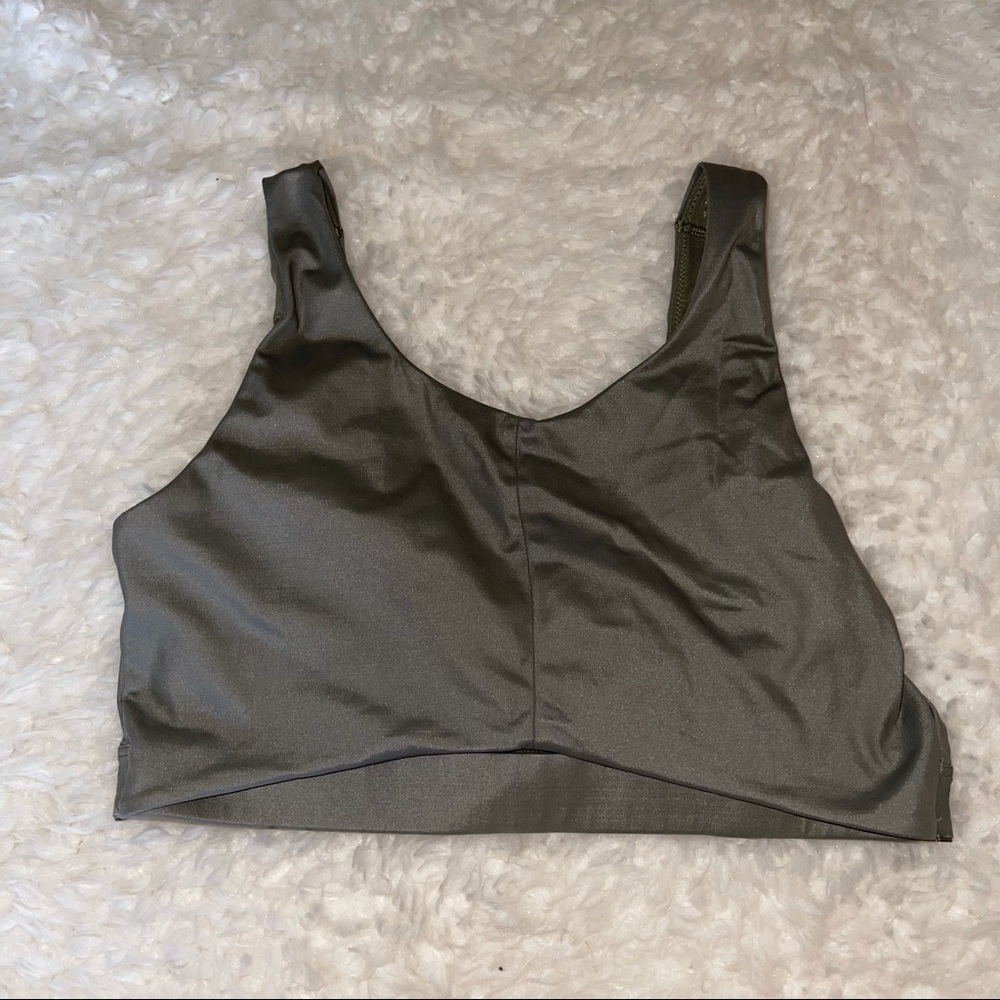 Victoria Secret Sports Bra Olive Green Size M